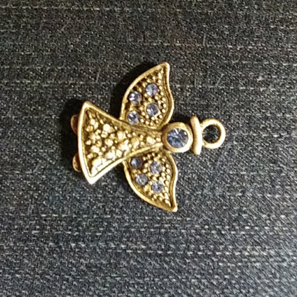 Beautiful vintage angel gemstone pendant